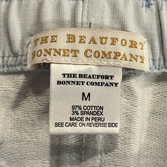 The Beaufort Bonnet co Sunday style light blue lighthouse sweatpants size M NWT - Picture 5 of 8